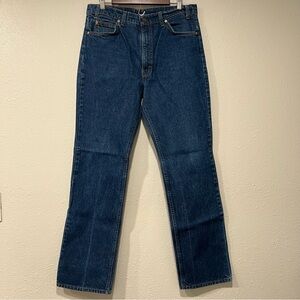 VINTAGE Levi’s 20517-0217 Bootcut Jeans Men 36x34 Blue Orange Tab 80’s Dark Wash